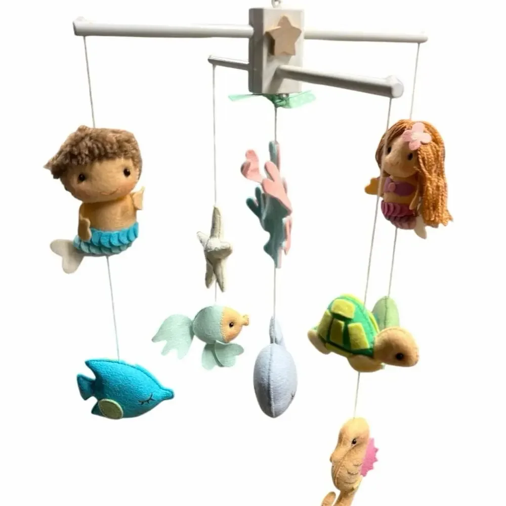 Mermaid Baby Mobile Neutral Sea Creature Mobile Under The Sea Ocean Cot Mobile